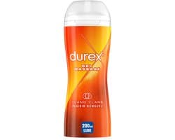 Durex Massage glijmiddel 2 In 1 Ylang Ylang - 3 x 200 ml - Voordeelverpakking