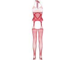 Christine - Naughty List Open Crotch Bodystocking — thumbnail 4