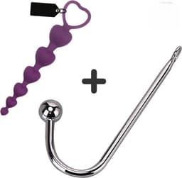 Anal Hook - Anaal Haak + - Anal Beads - Anaal Dildo - Anale Speeltjes - g spot - DISCREET verpakt - Anale haak - Anal Plug — thumbnail 3