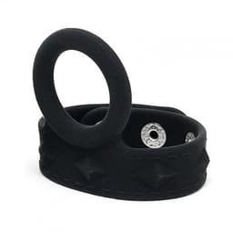 Rimba - Siliconen Penis Strap Met Cockring - Verstelbaar Met Drukknopen ML — thumbnail 4