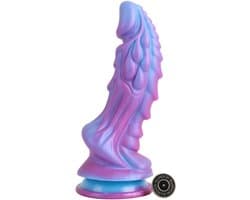 Banoch | Dildo fantasy Dragon | blauw / paars | siliconen met zuignap | Monster creature