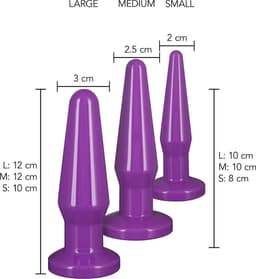 TOYJOY - Best Butt Buddies - Anal Toys Buttplugs Paars — thumbnail 4