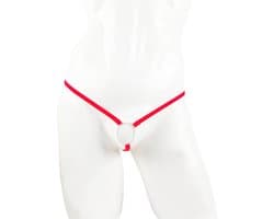 BamBella ® - Sexy Erotische bondage Lingerie Maat S/M onesize Heren onderbroek Rood mannen