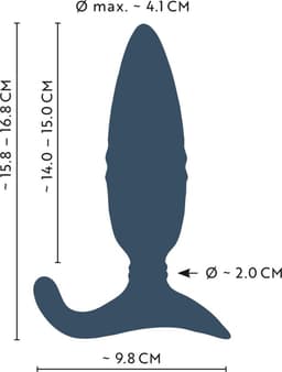 Remote Control Thrusting Butt Plug met Vibratie - Stotende Prostaat Vibrator met afstandsbediening — thumbnail 2