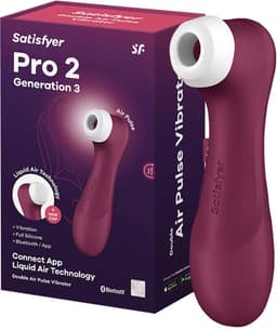 Satisfyer, vibrator, drukgolfvibrator, 'Pro 2 Generation 3 Connect App', 16,5 cm, Liquid Air-technologie, incl. extra opzetstuk, 2 apart regelbare motoren, app-gestuurd — thumbnail 16