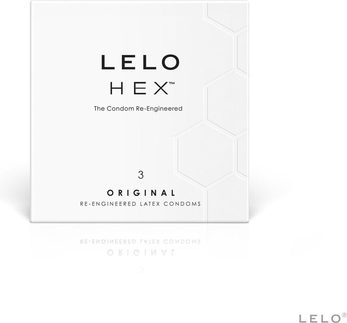 LELO HEX Original Condooms - 3 Stuks — afbeelding 1