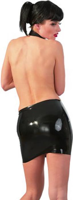 LateX – Latex Rok Korte Variant met Strakke Pasvorm voor Geile Uitstraling Maat L - Zwart — thumbnail 8