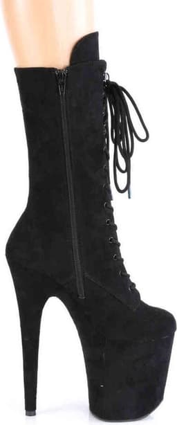 Pleaser - FLAMINGO-1050FS Plateau Laarzen, Paaldans schoenen - Paaldans schoenen - 41 Shoes - Zwart — thumbnail 5
