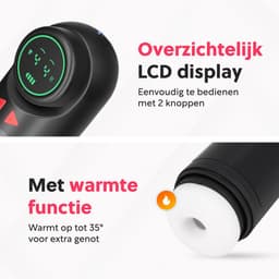 Jespro automatische Blowjob Simulator - 10 standen - Masturbator voor man - Voor mannen elektrisch - Verwarming - Sex toys - Penis vibrator - Vagina - Pocket pussy — thumbnail 8