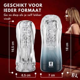Toys Hub® Masturbator voor Man met Glijmiddel – Ebook Masturberen - Pocket Pussy - Realistisch – Vacuümfunctie – Blowjob – Kunstvagina - Sex Toys voor Mannen - 16,5 CM — thumbnail 4