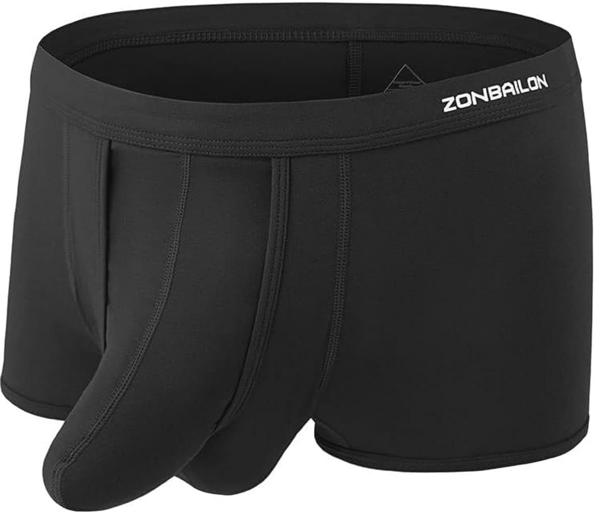 Heren Ondergoed Dual Pouch Boxershorts Met Comfortabele Pasvorm — afbeelding 1