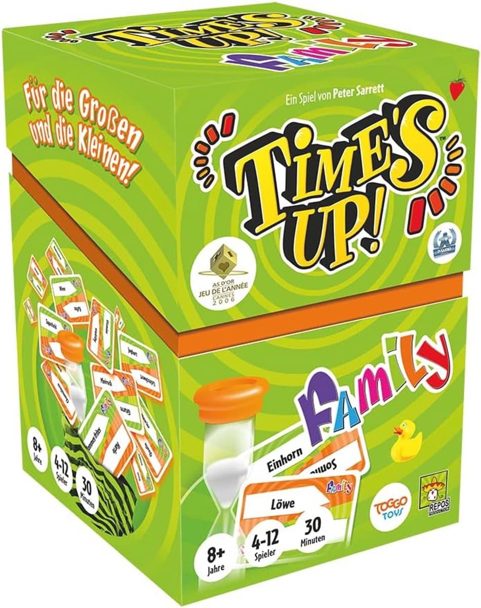 Leuk Familiespel voor 4-12 Spelers | Tijd voor Plezier met Time's Up! | Voor Ouders en Kinderen | 8+ Jaar | Speeltijd: 30 Minuten | Duitse Versie — afbeelding 1