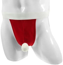 Kerst Sexy Ondergoed voor Mannen - Fluwelen G-String en String Broek — thumbnail 3