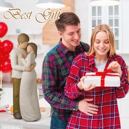 Romantisch paarbeeldje – ideaal cadeau voor bruiloft, jubileum, Valentijnsdag en verjaardag — thumbnail 4