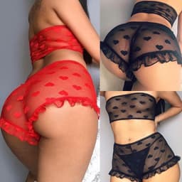 Finnacle - Hartjes Lingerie Setje - Rood en kantig voor een sensuele look! — thumbnail 2