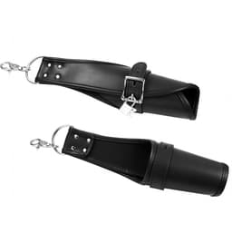 Speciale BDSM hangende handboeien om vast te maken - Leder - Plafond en deur - Arm bondage - Verstelbaar en unisex - Handboeien met sleutel en slot - Zelf te bevestigen - SM — thumbnail 4