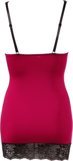 Cottelli Collection –  Negligé Jurk met Veter Sluiting en Kanten Cups voor Spannende After – Maat L - Zwart — thumbnail 4