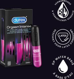 Durex - 110ml Glijmiddel - Play Sensitive 1x100ml - Intense Orgasm 1x10ml - Voordeelverpakking — thumbnail 3