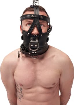 Mister b leather extreme muzzle head harness — thumbnail 4