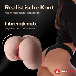 Quick Relief Juicy™ - Masturbator Large - Pocket Pussy - Grote Kont - Realistische Vagina & Anus - Seks Toy voor Mannen - 5 kg — thumbnail 3