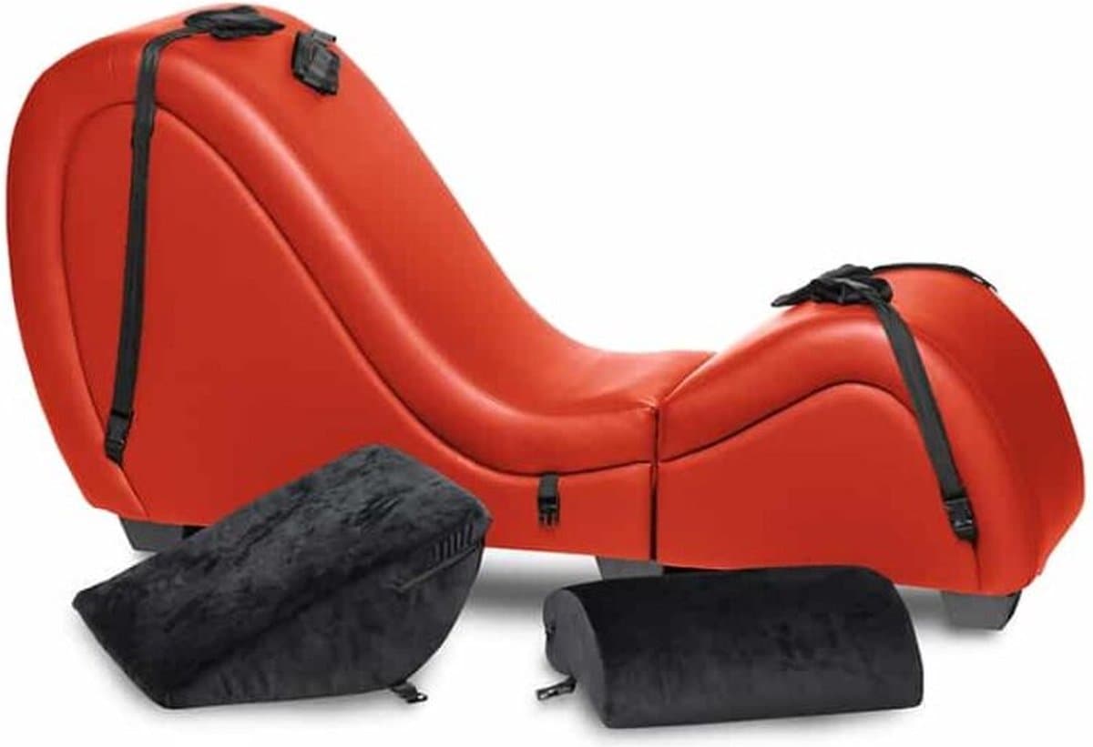 Kinky Sex Chaise met Love Pillows - Rood — afbeelding 1