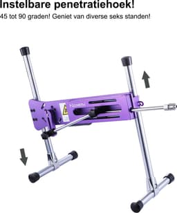 Pro 1 Premium Seksmachine 2.0 Smart APP met dildo en remote Paars — thumbnail 14