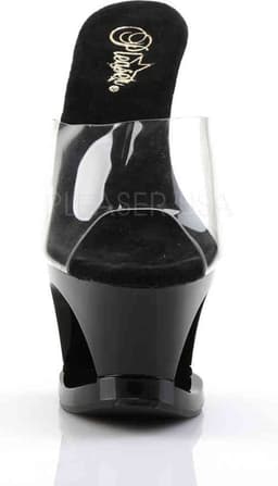 Pleaser - MOON701HRS Muiltjes - Paaldans schoenen - 40 Shoes - Zwart/Rood — thumbnail 2