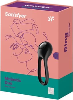 Satisfyer, penis- en testikelring, 'Majestic Duo', waterdicht, oplaadbaar, huidvriendelijke siliconen — thumbnail 4