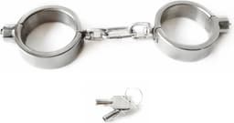 Prolink Novelties® - Press lock handboeien - handcuffs - stainless steel - luxe uitvoering — thumbnail 4