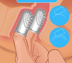 Vinger sleeve Siliconen 2-pack NR7 — thumbnail 5