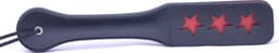 Spanking Paddle Triple Star - SM attribuut - Hoogwaardig kwaliteit - Voor volwassenen - Zwart - Kunststof - Spannend voor koppels - Sex speeltjes - Sex toys - Makkelijk in gebruik - Erotiek - Bondage - Sexspelletjes voor mannen en vrouwen — thumbnail 2