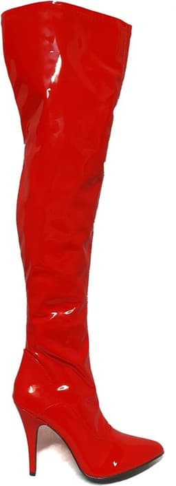 Soisbelle  Imitatie Lakleren Overknee Boot X301 Rood Maat 40 — thumbnail 1