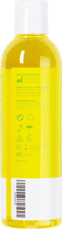 Loovara Massageolie 250 ml - Lemon Squeeze – erotisch & opwindend, met fruitige citrusgeur voor lustvol voorspel en partnermassage | Natuurlijke oliën — thumbnail 2