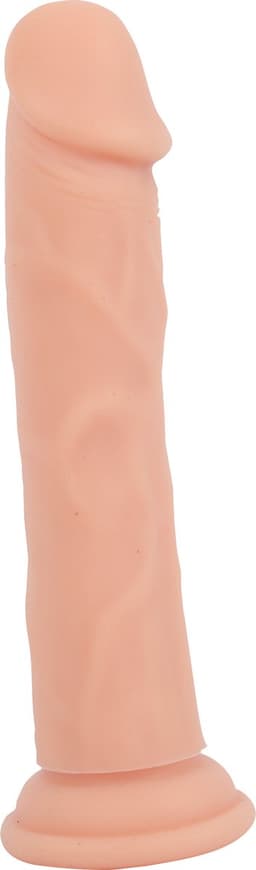 Banoch | Dildo 23 cm | Rechte Beige Siliconen Dildo met Zuignap | Extra Large | Ø 4 cm | Realistisch & Flexibel — thumbnail 6
