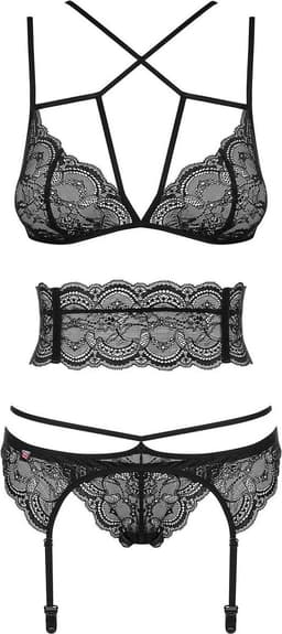 Obsessive Garter Kousen - Erotische Kousen - Maat XL/XXL - Zwart — thumbnail 18