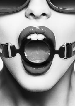 Siliconen Ring Gag – Zwart — thumbnail 2