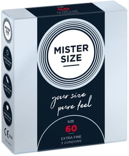 MISTER SIZE 60 Ultra Dunne XL condooms (3 pack) — thumbnail 3