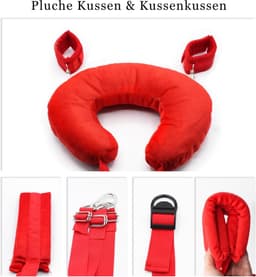 Sex Schommel - Sex Swing Extra Stevig – Seksschommel Met Blinddoek – Seksspeeltjes voor Koppel – Seks Schommel BDSM – Erotiek Toys - Sex Sling – Love Swing – Discreet Verpakt - Rood — thumbnail 5