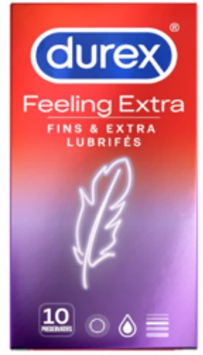 Durex Condooms Thin Feel Extra Dun - 10 stuks — afbeelding 1