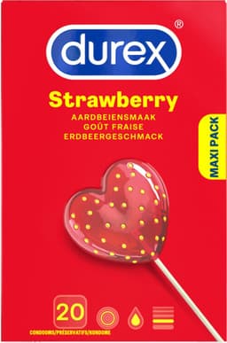 Durex - Glijmiddel Crazy Cherry waterbasis 100ML - Condooms Sexy Strawberry 20st — thumbnail 3