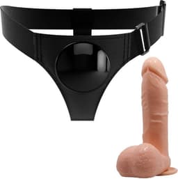 PRETTY LOVE | Pretty Love - Harness Briefs Universal Harness With Dildo Tom 20 Cm Natural | Dildo + Harness | Sex Toy for Woman | Sex Toy for Couple — thumbnail 5