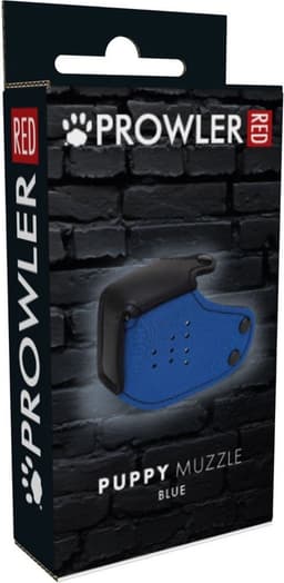 Prowler RED - Puppy Muzzle - BDSM - Bondage - Honden Muilkorf - Opzetstuk - Blauw — thumbnail 2