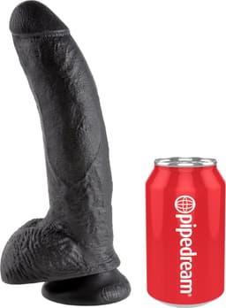 Pipedream King Cock Realistische Dildo met Ballen en Zuignap - 23 cm - Bruin — thumbnail 4