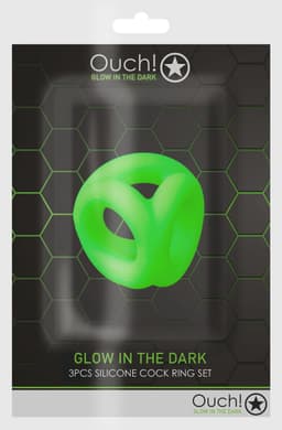 Shots - Ouch! Cockring & Balriem neon green — thumbnail 8