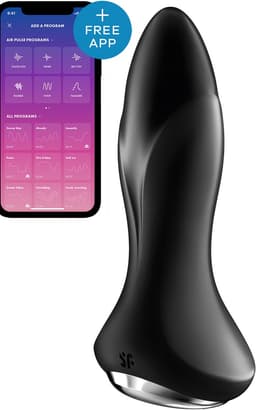 Satisfyer, Bluetooth anaal vibrator, 'Rotator Plug 1 Connect App', 13.5cm, met app, 2 in 1: trillende en roterende kralen, 2 motoren — thumbnail 4