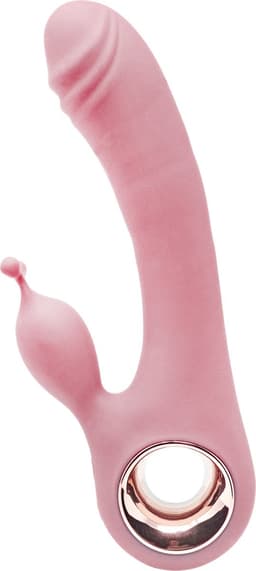 Vibely - Tarzan Vibrator - Erotiek- Oplaadbare Luxe Magic Wand Rabbit Vibrator - Vibrators voor vrouwen - Sex Toys voor vrouwen -10 standen - Fluisterstil - Pink — thumbnail 2