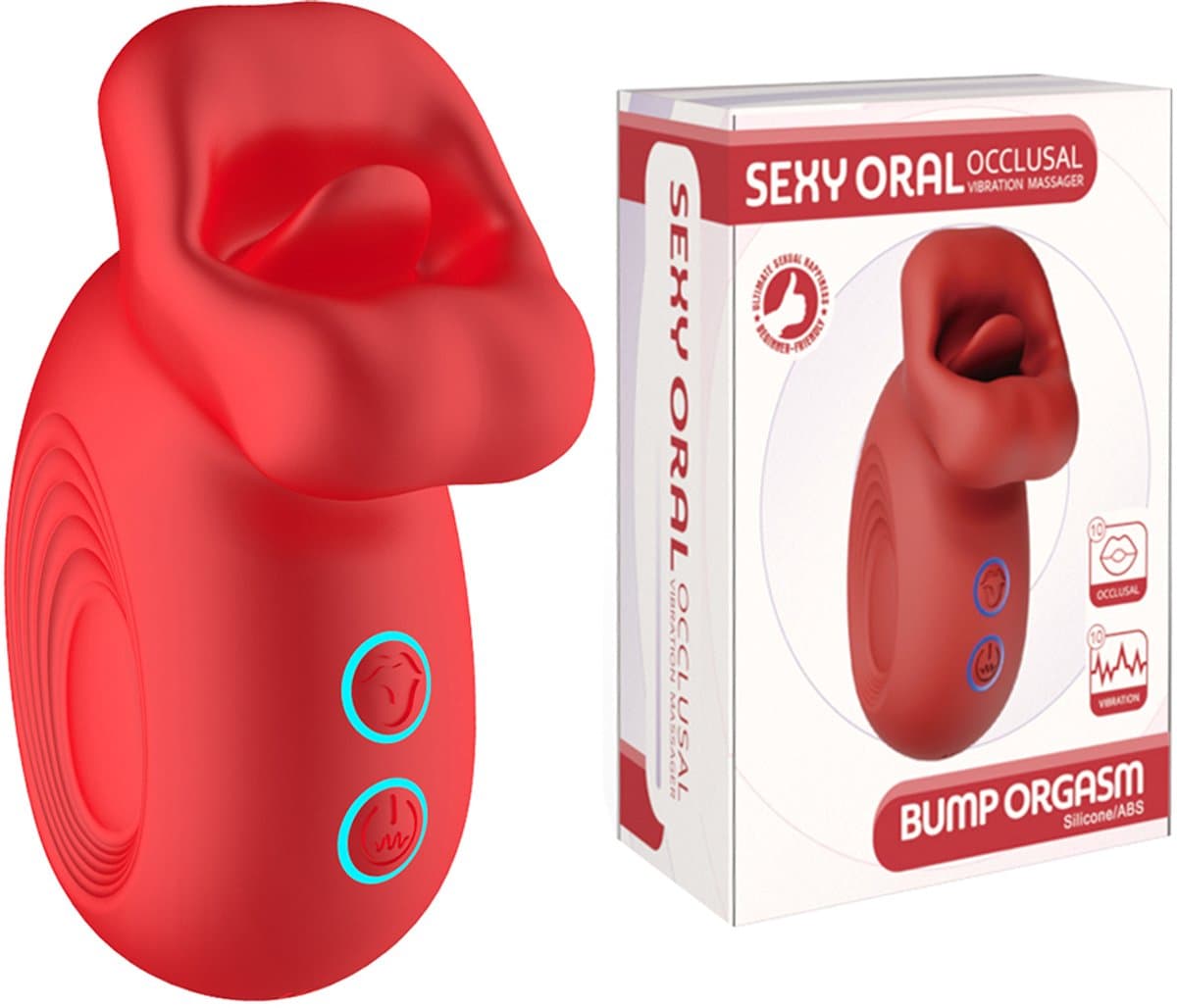 Tongvibrator - Clitoris Zuiger - Vibrator - Bef Vibrator - Clitoris Stimulator - Sex Toys voor vrouwen - 10 standen - Siliconen - Cadeau - Voor haar- Voor hem - Sex speeltje — afbeelding 1