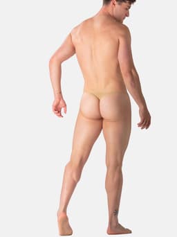 WOH heren microfiber G-string personal allure mesh beige — thumbnail 5