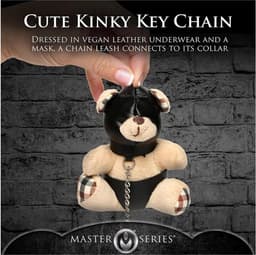 XR Brands AH119 - Hooded Teddy Bear Keychain - Tan — thumbnail 4