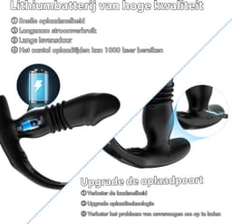 IntiMate® P SpotMaster - Prostaat Stimulator voor Mannen - Anale Vibrator met Dubbele Penisringen - 3 in 1 Buttplug voor Mannen - Seksspeeltje voor Mannen - Vibrerende Dildo met Penisring - Prostaat Massager Sex Toys voor Mannen - Stotende Buttplug — thumbnail 5